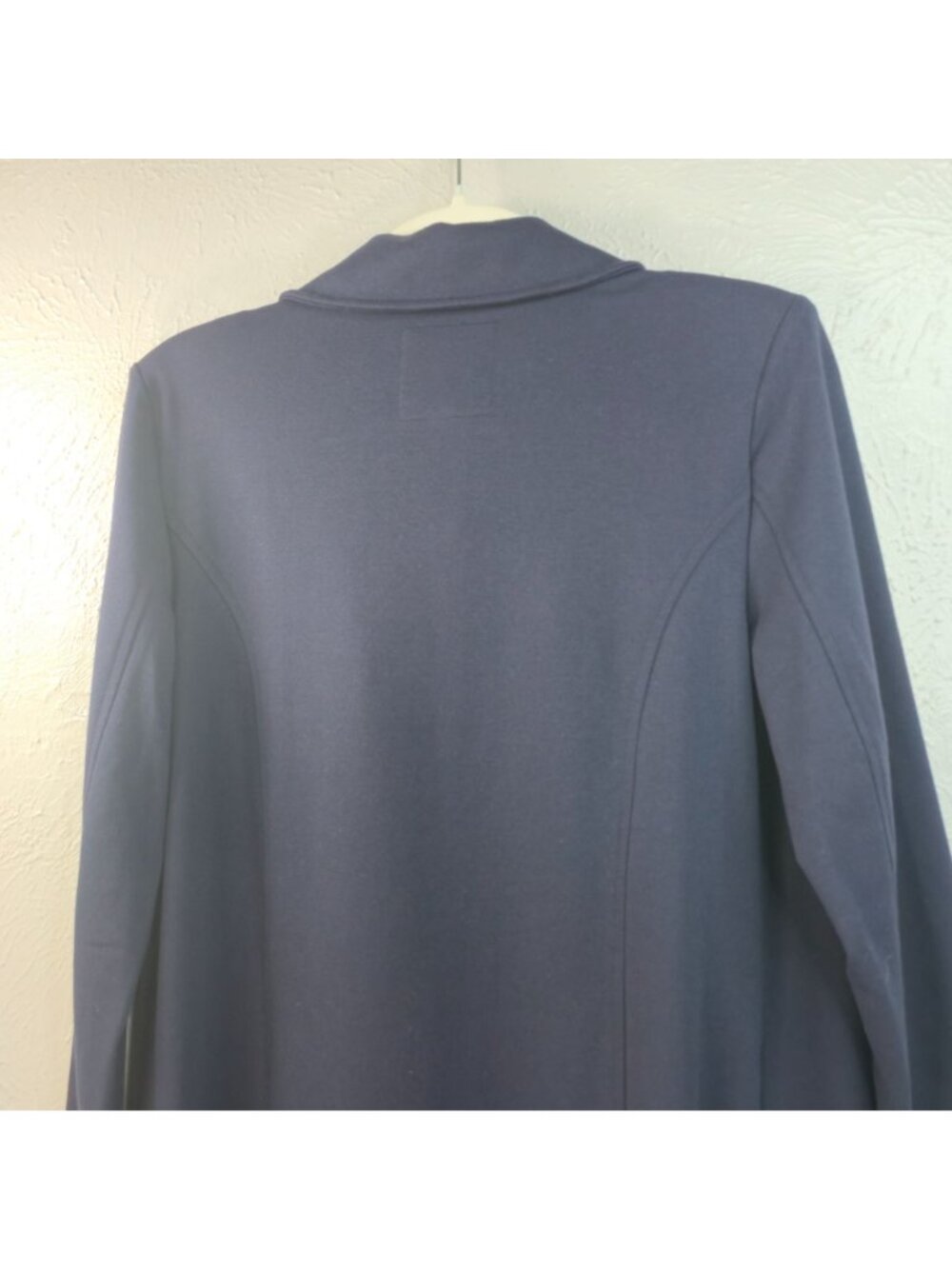 Preppy Military Open Front Jacket Small Navy Blue Long Sleeve Nautical Academia - Picture 7 of 10